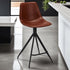 Isabel Barhocker 2er Set - Kunstleder Cognac Braun